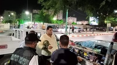 تحرير 8 محاضر إشغالات بشارع الكورنيش في مدينة المنيا