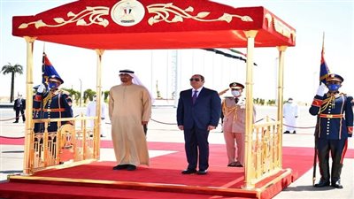  السيسي وبن زايد يؤكدان أهمية تعزيز العمل العربي المشترك ووحدة الصف العربي في مواجهة التحديات