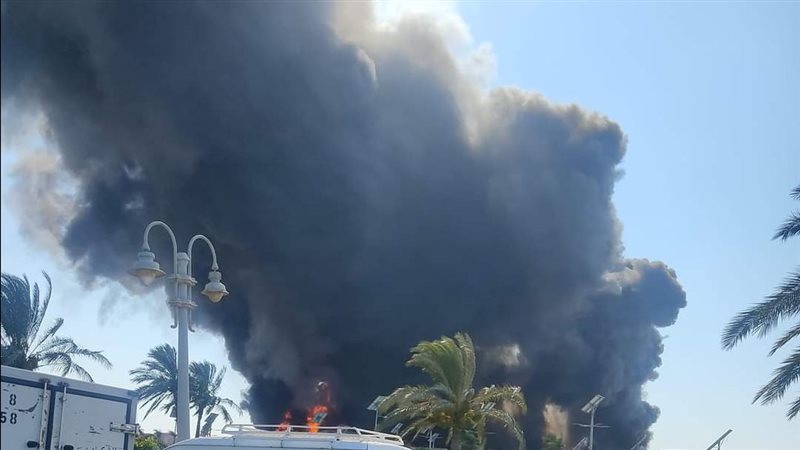 حريق كارفور الإسكندرية