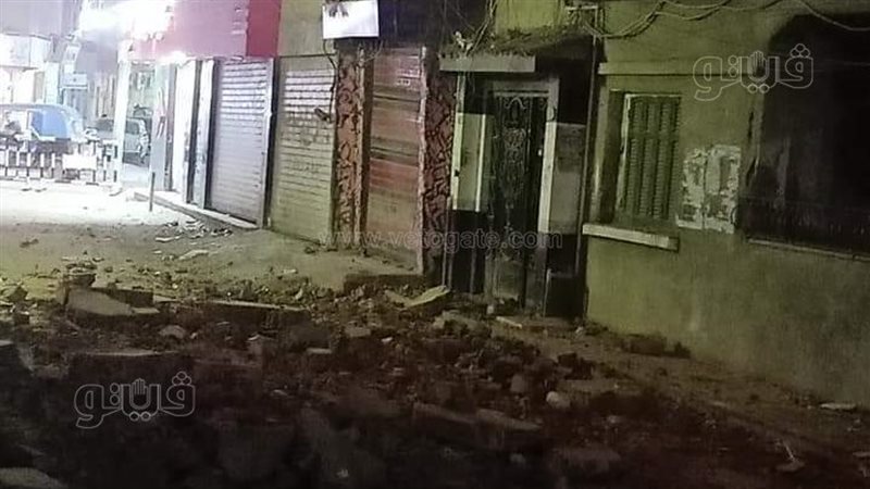 انهيار شرفة بالمحلة