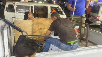 حملة بالجيزة لإزالة الإشغالات | صور