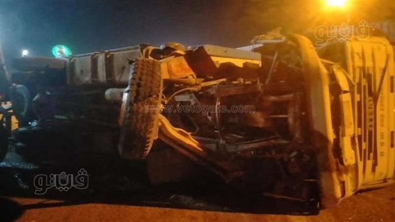 انقلاب شاحنة في الشرقية