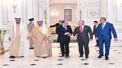  9 صور ترصد لقاء زعماء مصر والإمارات والأردن والبحرين والعراق بالعلمين