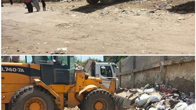 رفع 300 طن قمامة من محيط مجمع مدارس في أبو النمرس| صور