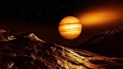 ظهور وميض أخضر مذهل في المشتري