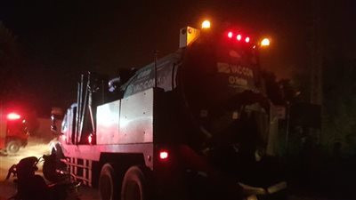 محافظة الجيزة: 10 سيارات إطفاء تشارك في إخماد حريق ستديو شبرامنت| صور