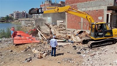 إزالة 134 تعد بمساحة 5951 مترا مربعا في الدقهلية