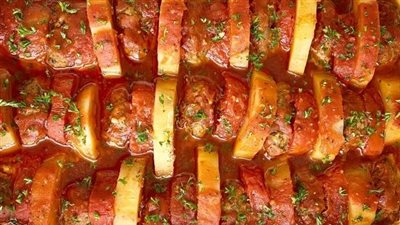 طريقة عمل صينية الكفتة بالبطاطس | فيديو