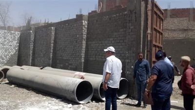 إزالة 25 حالة تعدٍ على نفق الصرف الصحي بحلوان