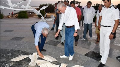 محافظ جنوب سيناء يتفقد منطقة الشاليهات والنصب التذكاري لضحايا الطائرة الفرنسية