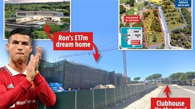 تصميم خيالي ويختار سيارته بكبسة زر.. تعرف على مواصفات منزل رونالدو الجديد | صور