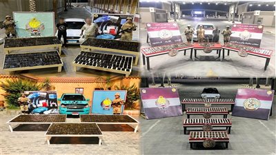 قوات حرس الحدود تضبط 3 أطنان حشيش و7 أنفاق و967 مهاجر غير شرعي 