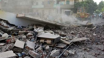 إصابة 4 أشخاص في انهيار عقار بمنطقة الجمرك بالإسكندرية 