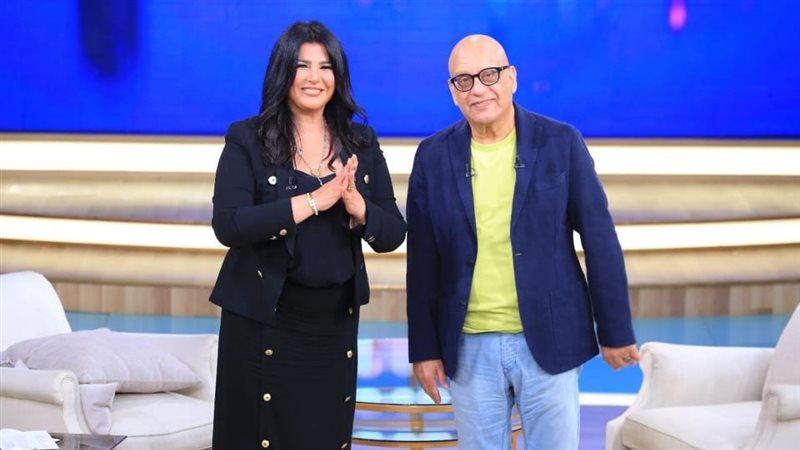 خيري بشارة مع منى