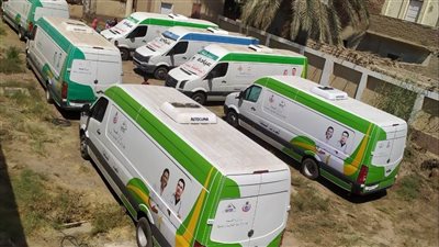 كشف وعلاج بالمجان لـ 1835 مواطنًا في قافلة طبية ببني سويف