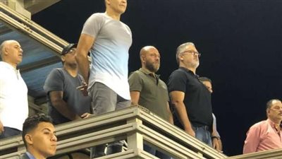 فيتوريا وجهاز الأوليمبي في مباراة سيراميكا وبيراميدز في الدوري| صور