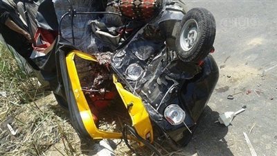 مصرع شاب في انقلاب توك توك بترعة دائري إهناسيا ببني سويف