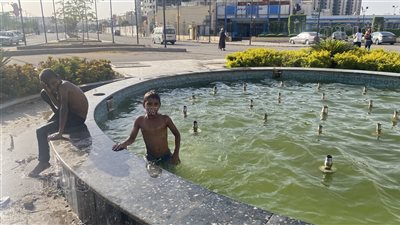 نوافير الميادين العامة فى أسوان 