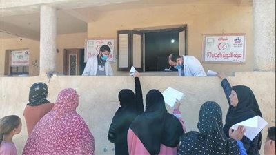 صحة دمياط: 1256 مواطنا ترددوا على القافلة الطبية بقرية النوادرية