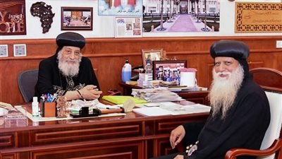 البابا تواضروس يتلقى تقرير عن دير العذراء بجبل إخميم 
