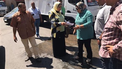 حملة لإزالة الإشغالات في حي وسط بالإسكندرية 