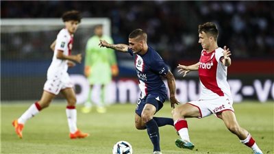 باريس سان جيرمان يتعادل مع موناكو 1/1 في الدوري الفرنسي 