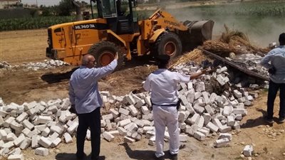 إزالة 53 حالة تعد على مساحة 3820 متر مبان و6 قراريط زراعة بأسيوط 
