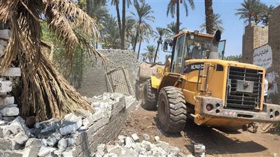 إزالة مبان مخالفة في حملة بأبو النمرس بالجيزة | صور