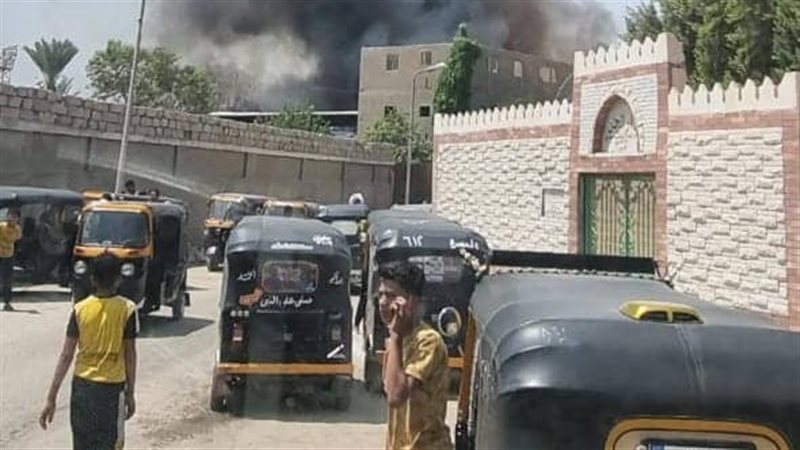 حريق مصنع القطن
