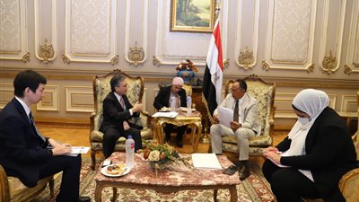  توافق لإزالة معوقات الاستثمار.. تفاصيل استقبال رئيس اقتصادية الشيوخ للسفير الياباني