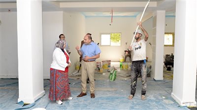 رئيس جامعة المنصورة يتفقد عمليات تطوير مركز رعاية الطفولة