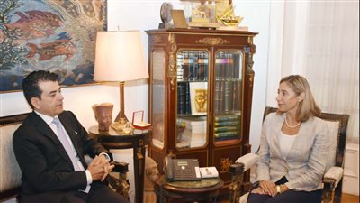 وزيرة الثقافة تستقبل مدير عام منظمة الإيسيسكو لبحث سبل التعاون الثقافي