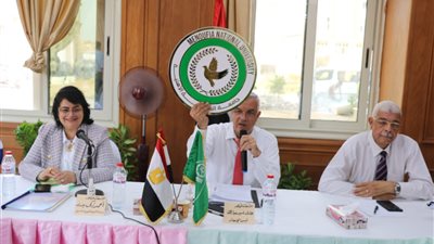 مبارك يعقد أول اجتماع لمجلس جامعة المنوفية بمقر الأهلية