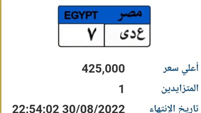 عدي بـ 425 ألفا وجبر بـ125 ألف جنيه.. أسعار اللوحات المعدنية المميزة | صور 