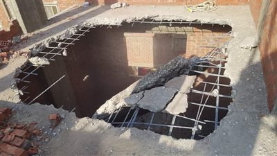 إزالة عقار مخالف بعزبة الفوكس بهدى شعراوي..صور