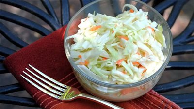 طريقة عمل الكول سلو في البيت زي المحلات 