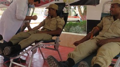 شرطة النقل والمواصلات تنظم حملة للتبرع بالدم 