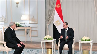  السيسي يجتمع مع رئيس هيئة النيابة الإدارية الجديد