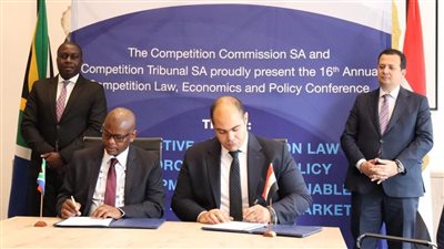 مصر وجنوب إفريقيا يوقعان مذكرة تفاهم في مجال حماية المنافسة ومنع الممارسات الاحتكارية