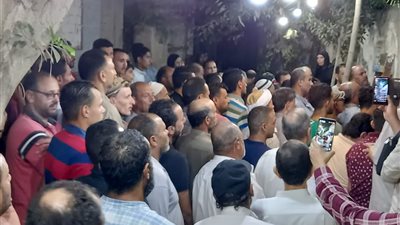 تشييع جنازة سيدة قتلها زوجها ضربا في الدقهلية | صور