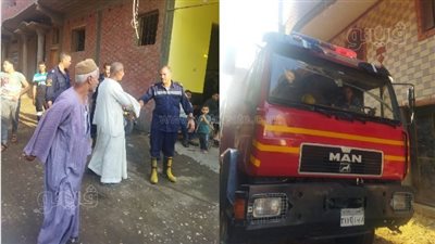 السيطرة على حريق محدود بأحد منازل قرية العواونة في بني سويف