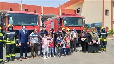 أمن الوادى الجديد تستقبل الأطفال من ذوى الإحتياجات الخاصة لزيارة الجهات الشرطية|صور 