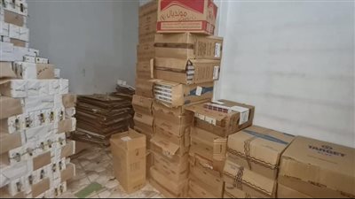 ضبط كميات كبيرة من السجائر المهربة جمركيًا والمغشوشة ببني سويف