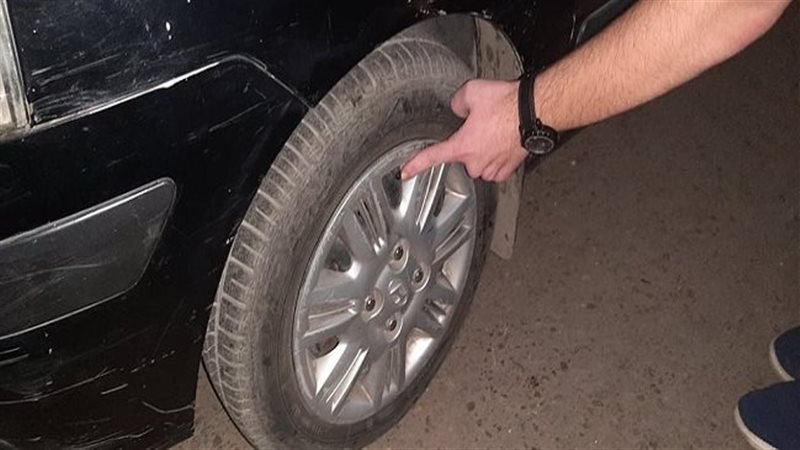 إتلاف إطار السيارة