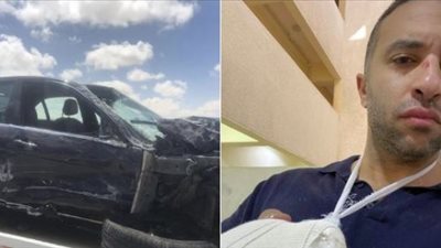 كسر في الذراع وتهشم سيارته.. عضو مجلس الأهلي يتعرض لحادث