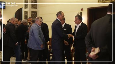 جمال مبارك وحسن حمدي ومحمود طاهر يشاركون في عزاء شقيقة محمود الخطيب| فيديو 