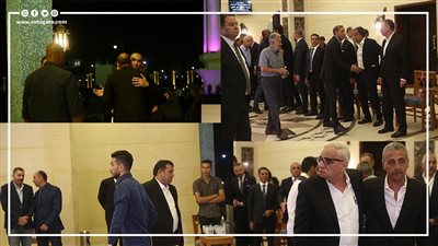 السبكي وعبدالحفيظ وبيبو يشاركون في عزاء شقيقة الخطيب| صور وفيديو 