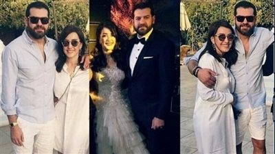 لحظات رومانسية بين عمرو يوسف وكندة علوش | صور