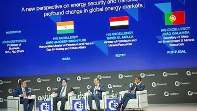 الملا: مصر تعمل على بناء شراكات قوية وتعاون إقليمي بناء في مجال الغاز الطبيعي