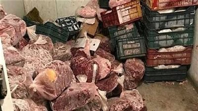حجز مدير مصنع ضبط بحوزته 2 طن لحوم فاسدة بالجيزة 